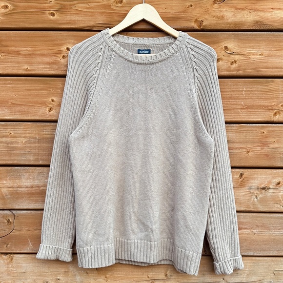 Vintage Other - Vintage knit sweater - outline - cotton